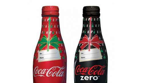 Coca-cola Zero E Comum De Alumínio-natal 250ml Dupla