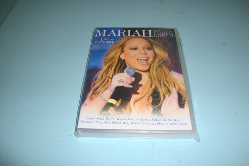 Dvd Da Cantora Mariah Carey - Live In Concert-japão-2010.