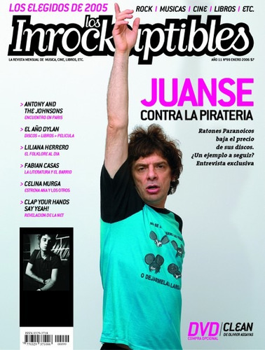 Revista Los Inrockuptibles 99. Enero 2006. Juanse