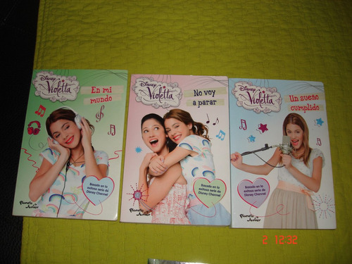 Violetta Disney Libros 1, 3 Y 4.