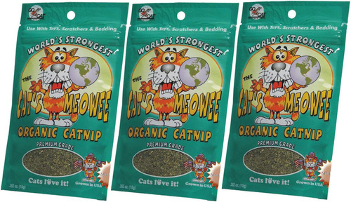 Catnip Orgânico Americano 3 Pacotes 10gr