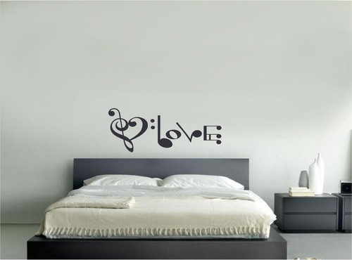 Vinilo Pared Love Musical Decoracion Wall Stickers