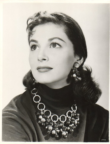 Fotografia Original Pier Angeli Con Collar Y Aretes