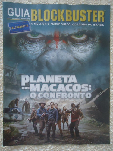 Guia Blockbuster #107 Ano 2014 Planeta Dos Macacos, O Confro