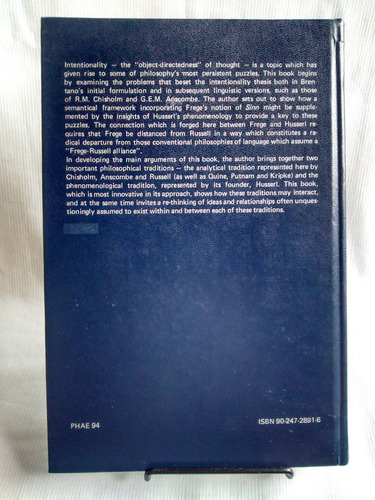 Imagen 3 de 5 de Intentionality Sense And The Mind. Maurita J. Harney. Ingles