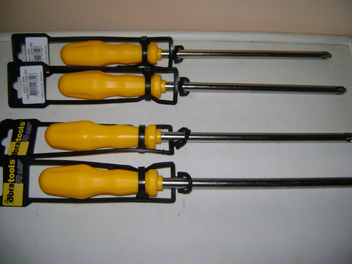 Destornilladores De Estrias Abratools Medida 3/8x8 Pack 2