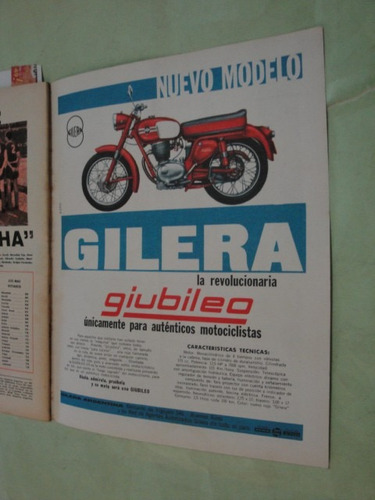 Publicidad Moto Gilera Año 1963
