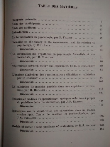 Modeles Et La Formalisation Du Comportement. T Dura Frances