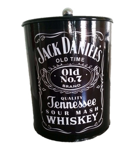 Lixeira Retro Vintage 5 Litros Jack Daniels Cozinha Pia