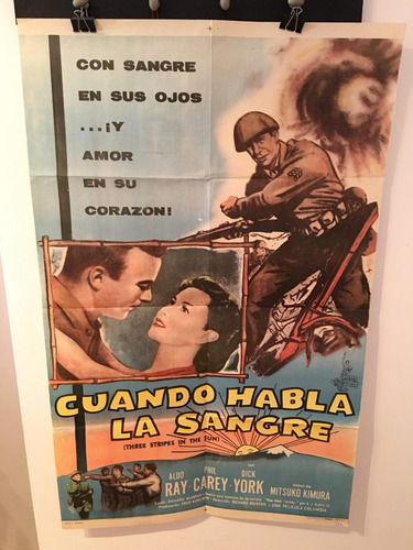 Afiche De Cine Original - Cuando Habla La Sangre