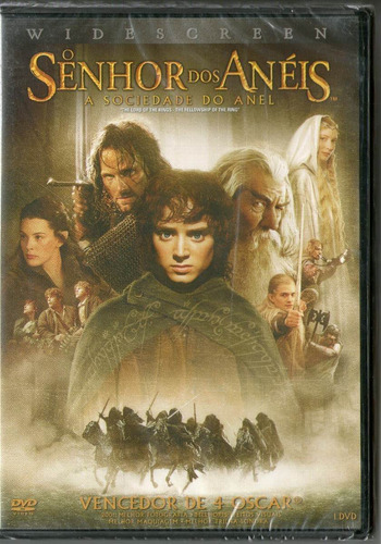 Dvd O Senhor Dos Anéis A Sociedade Do Anel Novo Original