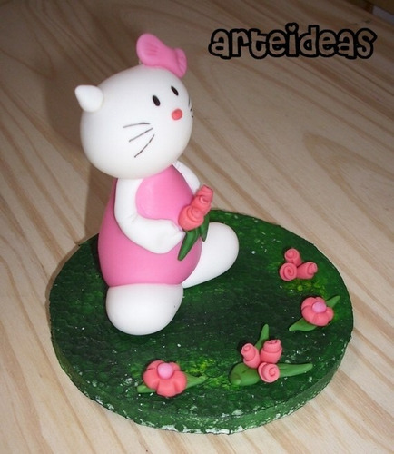 Arreglo De Torta De Kitty (fiestas, Porcelana Fría)