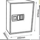 Imagen 4 de 8 de Caja Fuerte Digital Electronica Seguridad --- 50x34x31cm ---