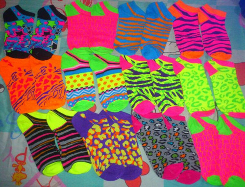 Medias Nirvana Originales Para Damas Colores Neón