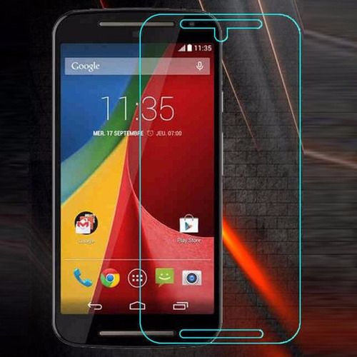 Lamina / Mica De Vidrio Templado Para Moto G2 + Instalacion