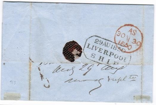 Carta Da Bahia Para Londres - 1850 - Eci022