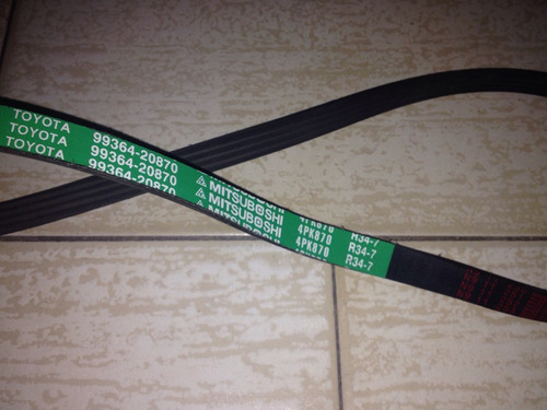 Imagen 1 de 7 de Correa Del Alternador Para Corolla Del Año 90 Al 02 Original