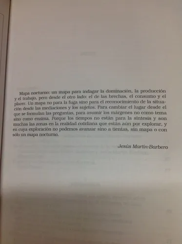 Mapas Nocturnos - Dialogos Con La Obra De J. Martin-barbero (Usado)