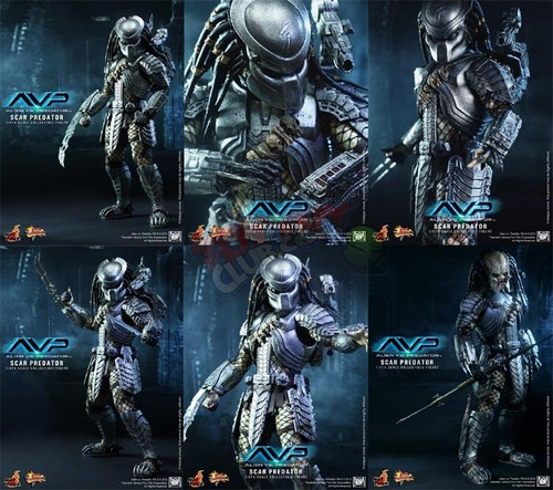 Hot Toys Avp Scar Predator 2.0 Alien Vs Predator (Usado)