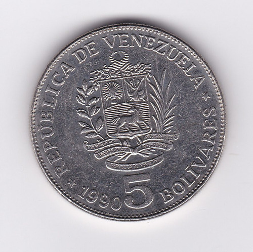 Ltc063. 5 Bolívares De 1990