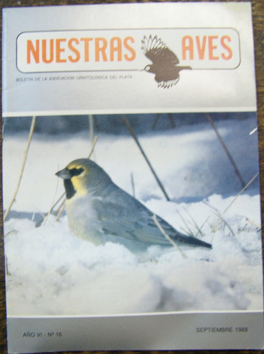 Nuestras Aves Nº 16 * Asociacion Ornitologica Del Plata *