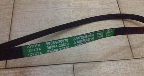 Imagen 4 de 7 de Correa Del Alternador Para Corolla Del Año 90 Al 02 Original