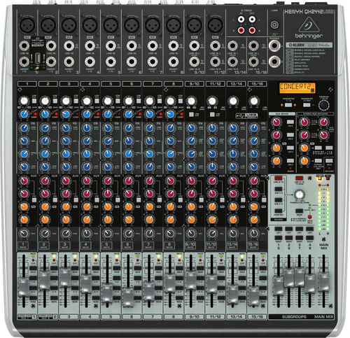 Mezcladora De 24 Canales Con Usb Behringer Xenyx Qx2442usb