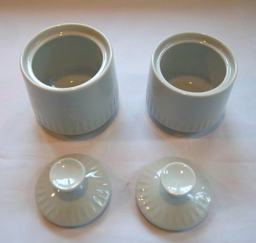 Azucarera Blanca Grande De Porcelana Tsuji Sin Sello