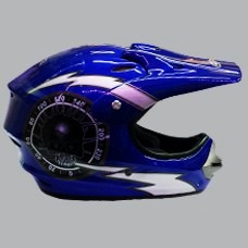 Casco Ghb 818 Skull Azul Motocross Enduro Cert. Junior