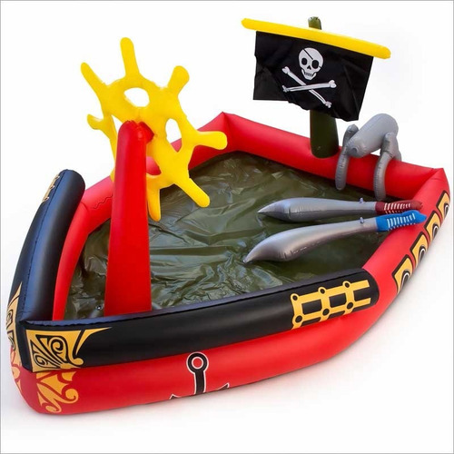 Pileta Pelotero Inflable Barco Pirata Con Espadas Bestway