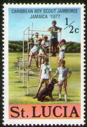 St. Lucia Sello Nuevo 6° Congreso Boy Scout Del Caribe 1977