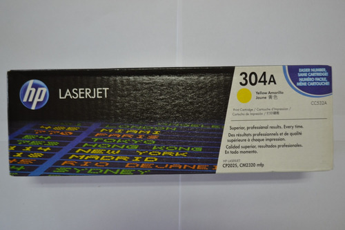 Cartucho De Toner Hp 304a Amarelo Cc532a