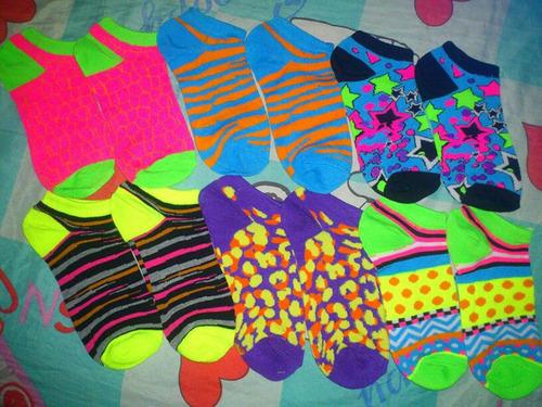 Medias Nirvana Originales Para Damas Colores Neón