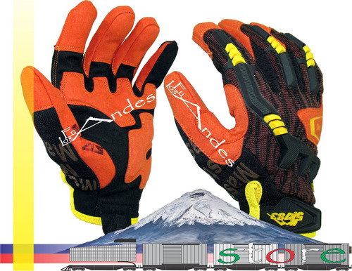 Guantes Tacticos En Cuero Para Rappel Paintball Airsoft Moto