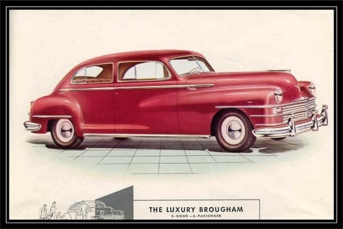 Chrysler Luxury Brougham Año 1946 Autos - Lámina 45x30 Cm.