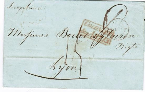 De Carta De Pernambuco Para Lyon - França - 1850 - Eci024
