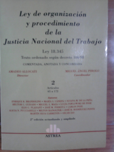 ## Ley De Organizacion Y Procedimiento De La Justicia Nacion