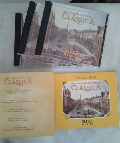Cd Box Obras Primas Da Música Clássica - 5 Cd's (Usado)