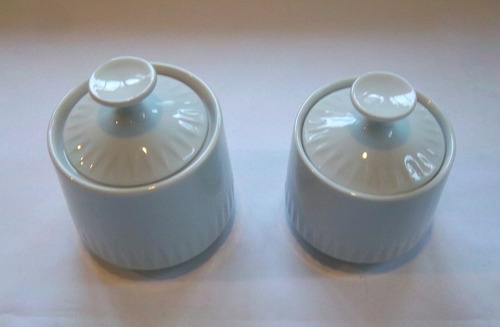 Azucarera Blanca Grande De Porcelana Tsuji Sin Sello