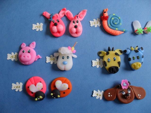 Apliques Animalitos 2,5 Cm Docena