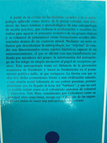 Imagen 2 de 4 de La Hora Del Barbaro * Antropologia Social * Adolfo Colombres