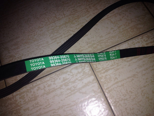 Imagen 2 de 7 de Correa Del Alternador Para Corolla Del Año 90 Al 02 Original