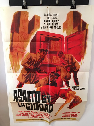 Afiche De Cine Original - Asalto En La Ciudad