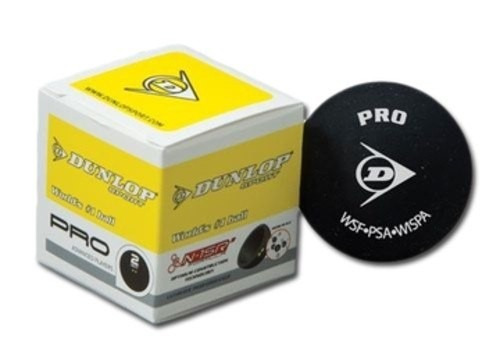 Bola Pelota Squash Doble Punto Amarillo Dunlop