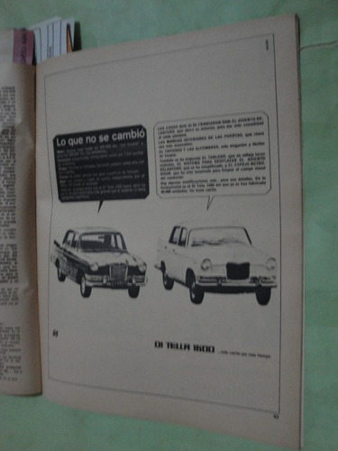 Publicidad Siam Di Tella 1500 Año 1964