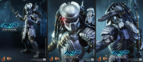 Hot Toys Avp Scar Predator 2.0 Alien Vs Predator (Usado)