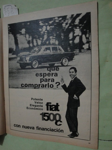 Publicidad Fiat 1500 C Año 1967
