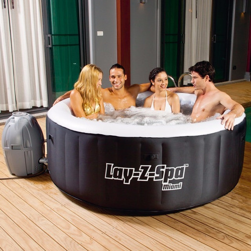 Imagen 4 de 4 de Lay Z Spa Jacuzzi Hidromasaje Miami 4 Personas 6 C/sin Inter