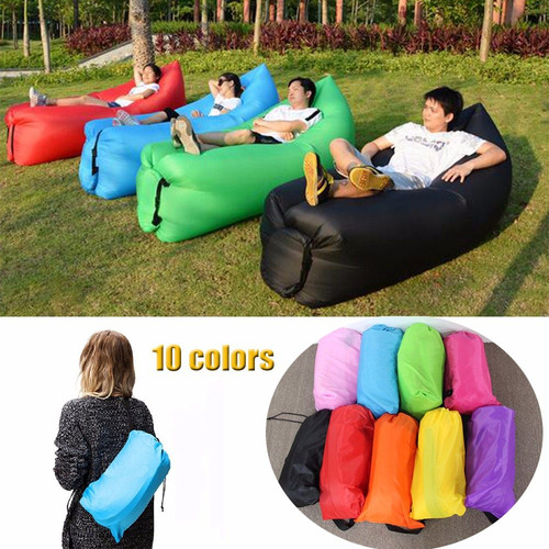 Puff Inflable Sillon Reposera Flotadorlay Bag Pileta