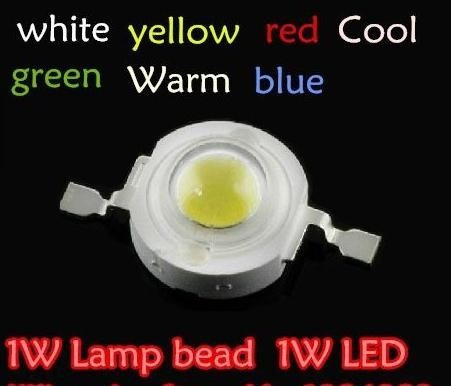 Led 1w Alto Brillo Verde Azul Y Rojo Pack 10 Unidades